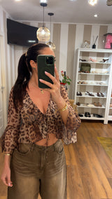 top lea - leopardato