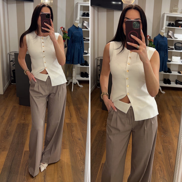 pantalone esther - TAUPE