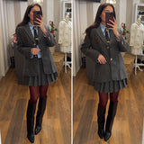 coordinato 3 pezzi college - GRIGIO