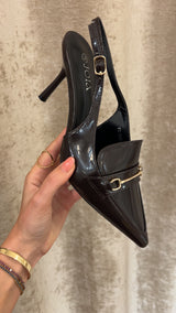 slingback eva - CHOCO