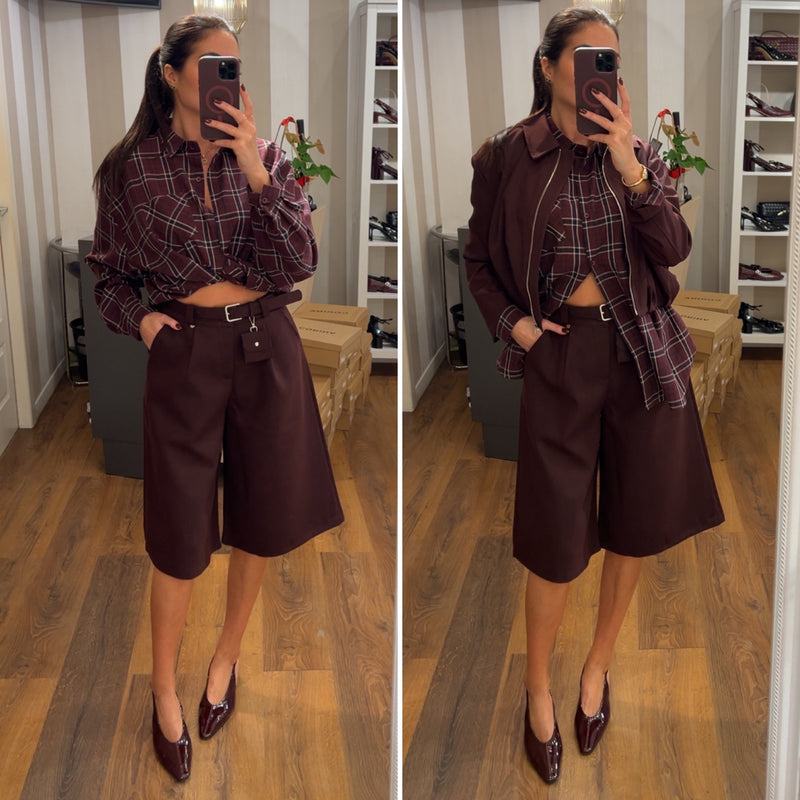 bermuda amelie - burgundy