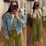 denim sangallo - VERDE