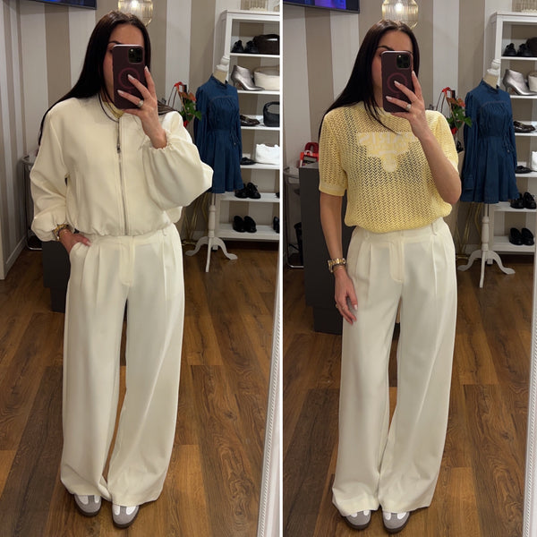 pantalone kaily - BIANCO