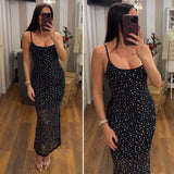 dress krystals - NERO