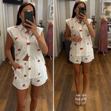set cherry smanicato - BIANCO
