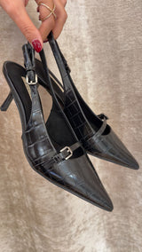 slinback cocco - NERO
