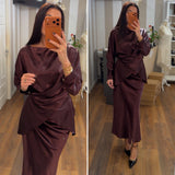 gonna in raso celia - plum