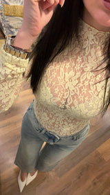 body pizzo - GIALLO