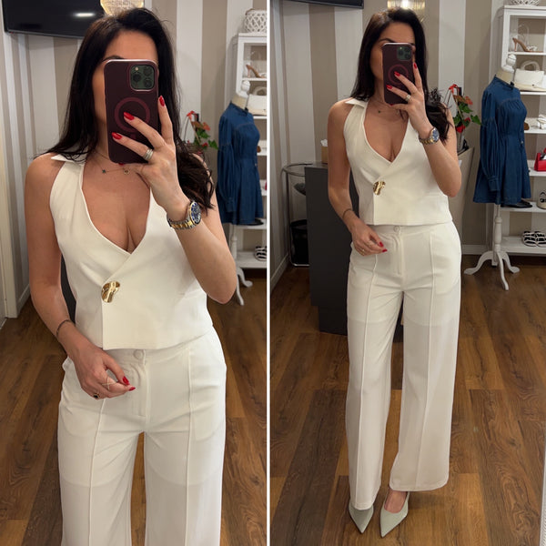 pantalone julie - BIANCO