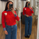 pull heart - ROSSO