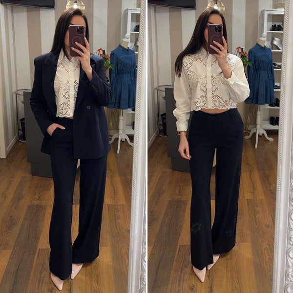 pantalone viktoria - BLU NOTTE