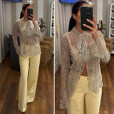 denim tall wide leg - GIALLO