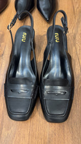 slingback sophie - NERO