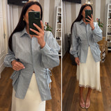 camicia lilibet - celeste