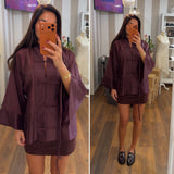 camicia origami - PRUGNA