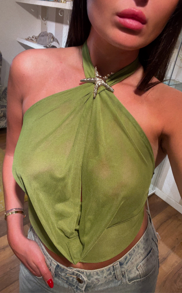 top stella marina - VERDE