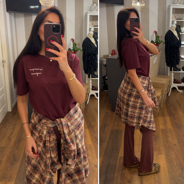 pantalone kim - mattone