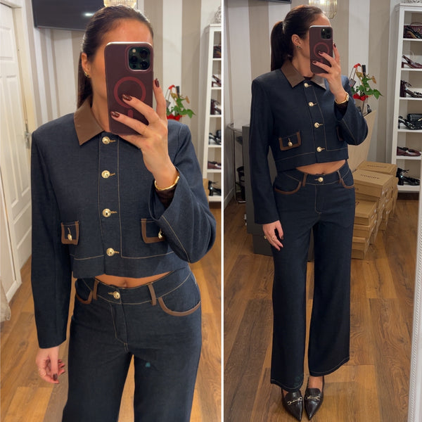 pantalone daisy - DENIM