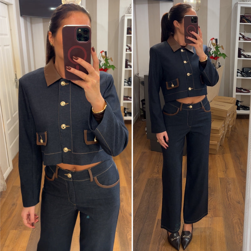 pantalone daisy - DENIM