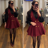 dress stephanie - BORDO