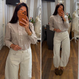 denim baloon fit - white off