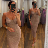 dress pois - TAUPE