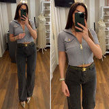 top cindy - GRIGIO