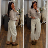 denim baloon fit - white off