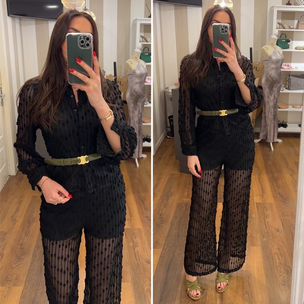 pantalone amalfi - NERO