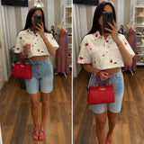 shirt cherry - BIANCO