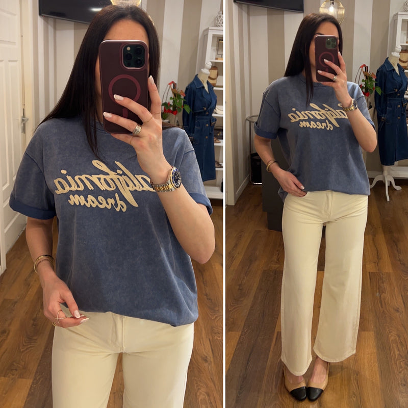 tshirt california - DENIM