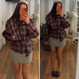 trench felix - burgundy