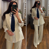 pantalone emma - ECRU