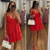 dress creta - ROSSO