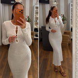 dress isla - BIANCO