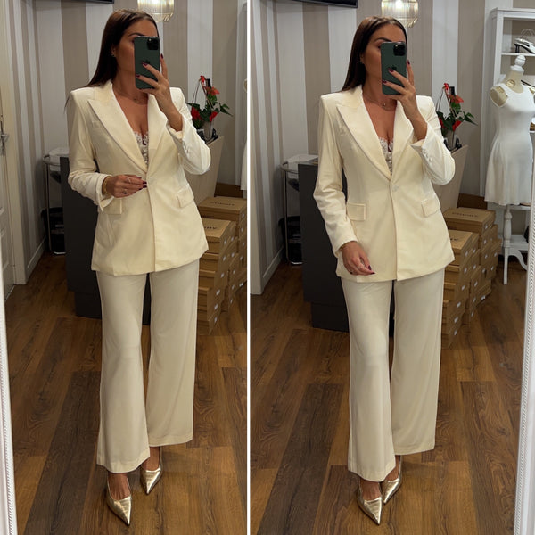 pantalone velluto - PANNA