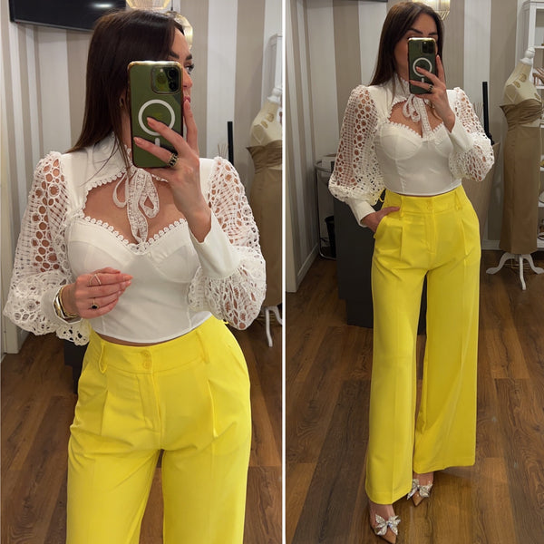 pantalone alex - GIALLO