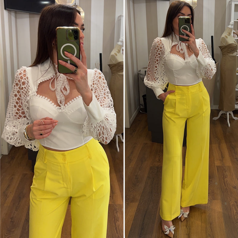 pantalone alex - GIALLO