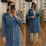 trench denim light - DENIM