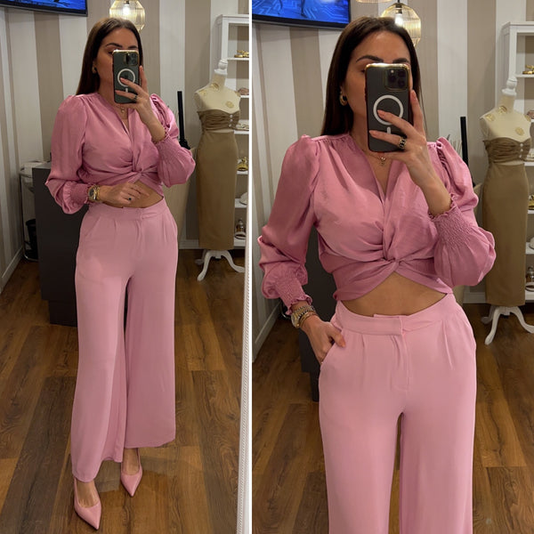 pantalone palazzo - ROSA