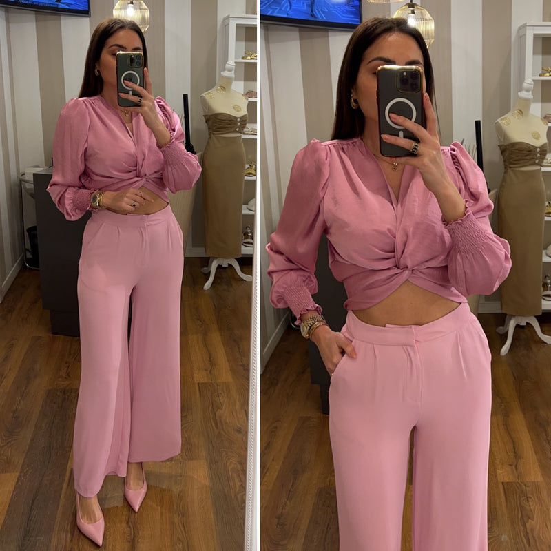 pantalone palazzo - ROSA