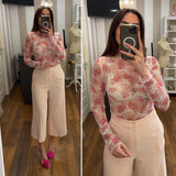 top fleur - FUCSIA