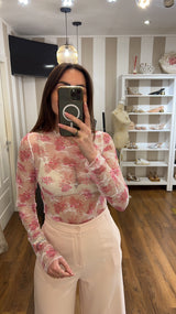 top fleur - FUCSIA