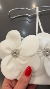 top fleur - BIANCO